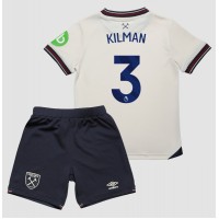 West Ham United Max Kilman #3 Vonkajší Detský futbalový dres 2025-26 Krátky Rukáv (+ trenírky)